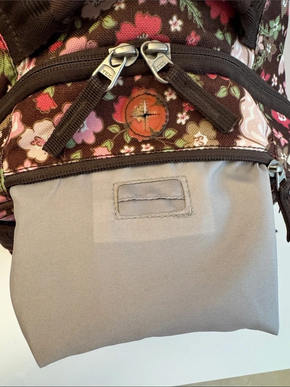 Pottery Barn Girls' Brown Floral Butterfly Backpack Small